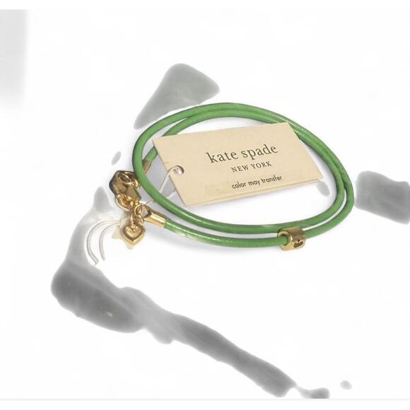 Kate Spade Green Bracelet Jewelry Luxury Nickel Free New with Tags Free Shipping - Picture 1 of 3